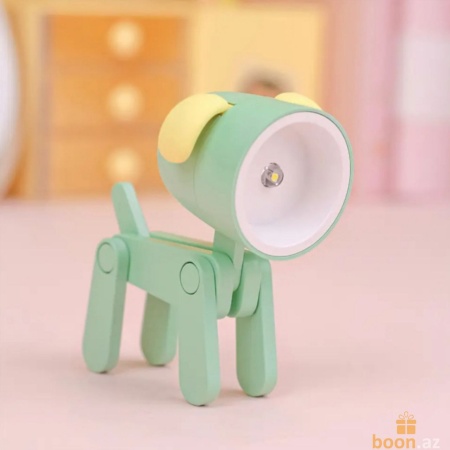 Креативный мини ночник "Собачка" Cute dog" (green)