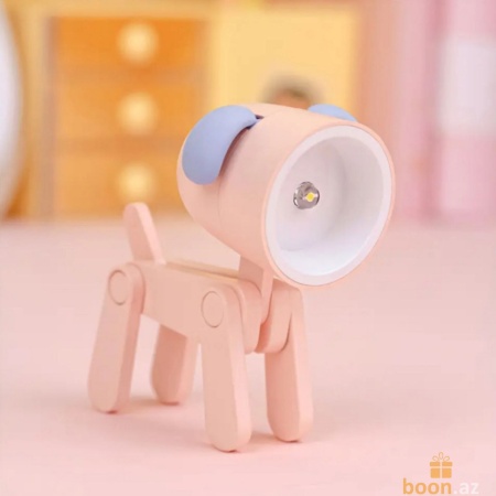 Креативный мини ночник "Собачка" Cute dog" (pink)
