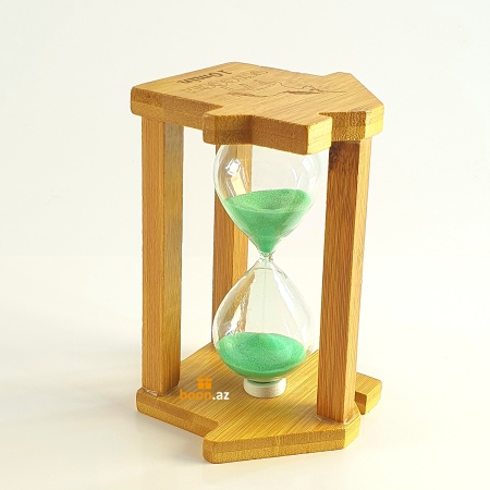 Песочные часы на 1 минуту green