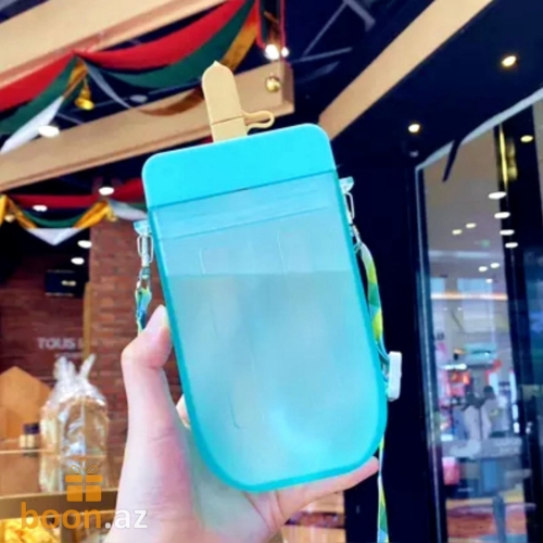 Бутылка для воды  в форме "Эскимо" Ice cream bottle (blue)