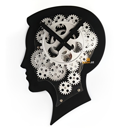 Настенные часы с механизмом Gear clock brain