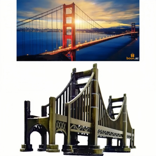Сувенир моста с золотыми воротами из Сан-Франциско