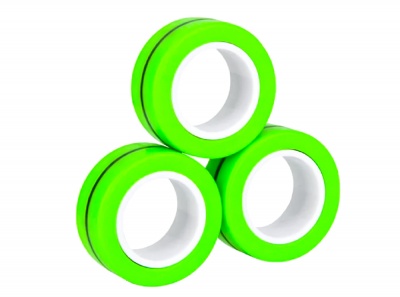 Магнитные кольца, (спинер-антистресс) Magnetic Ring (зелёный)