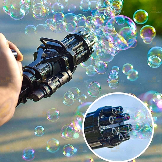 Пистолет мыльных пузырей bubble gun