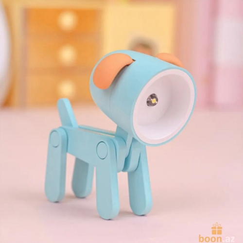 Креативный мини ночник "Собачка" Cute dog" (blue)