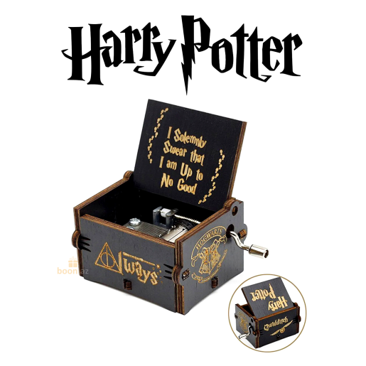 Музыкальная шкатулка "Гарри Поттер" Harry Potter black wood