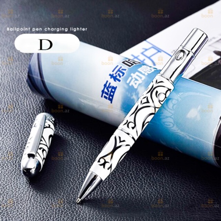 «JOUGE» элегантная ручка-зажигалка  (usb) зигзаг