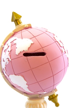 Копилка «Глобус с часами»