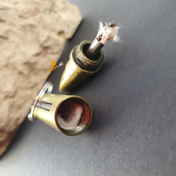 Зажигалка "Пуля" с кремнием и открывалкой