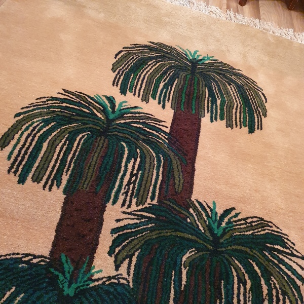 Эксклюзивный ковёр ручной работы Абстрактная пальма (100%шерсть)