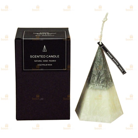 Декоративные ароматические свечи «Пирамида» (в скандинавском стиле) сербел