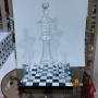 Набор для виски и вина "Chess game" на подставке (графин, 4 стакана)