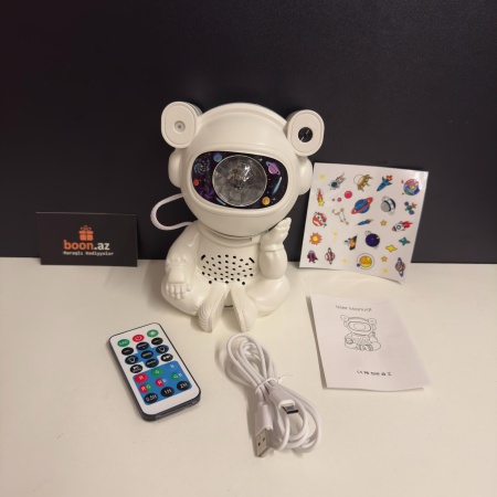 Проектор с колонкой Космонавт 