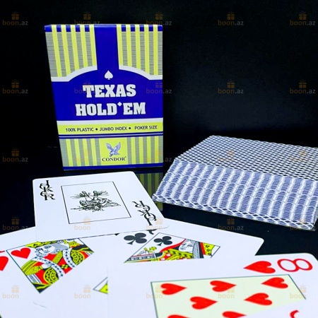 Игральные покерные карты  «Texas Hold'em» (пластиковые)