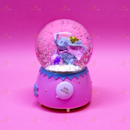 Музыкальный снежный шар  «Dombo» (LED подсветка)