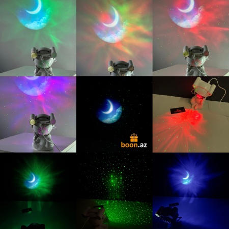 Проектор с колонкой Космонавт 