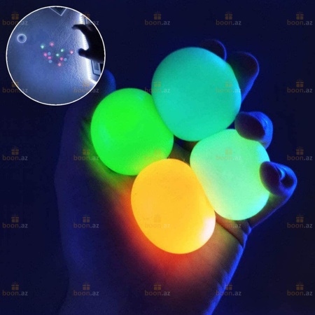 Липкие флуоресцентные шарики «GLOBBLES» (антистресс)