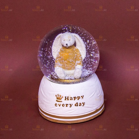 Музыкальный снежный шар «Happy every day» (LED подсветка)