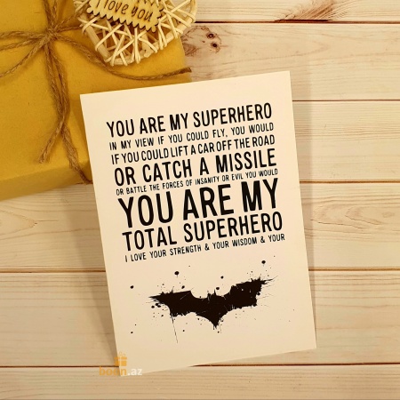 Открытка You are my superhero Batman