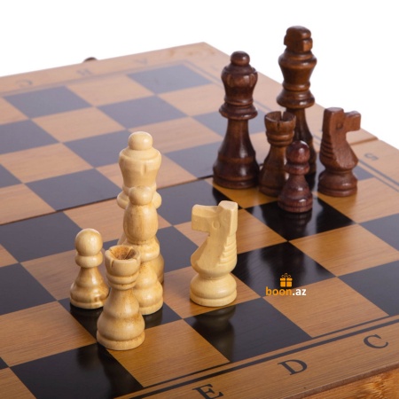 Подарочный набор 3 в 1: Шахматы, Шашки, Нарды Chess 3in 1 B 3150