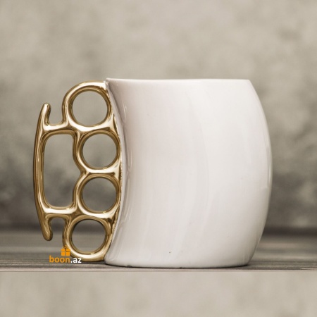 Кружка «Кастет» white-gold