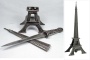 Сувенирный кинжал на подставке «Эйфелева башня» (40 х 15) .  Dagger  « Eiffel Tower »