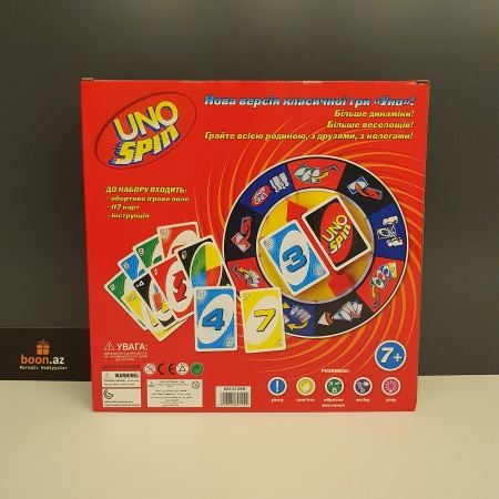 Настольная игра Uno Spin game / Уно спин рулетка