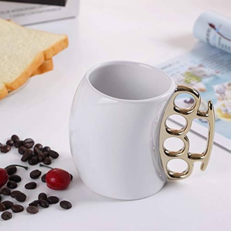 Кружка «Кастет» white-gold