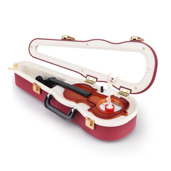 Музыкальная шкатулка с балериной "Скрипка" Violin music box 25 см