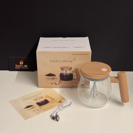 Стеклянная кружка миксер 400 мл