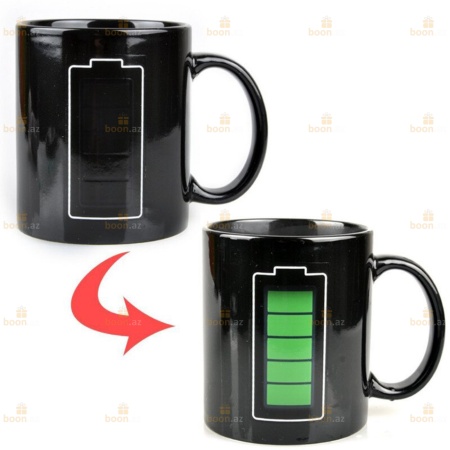 Термо-чашка " Зарядка аккумулятора" Thermo-cup " Battery charging" ч