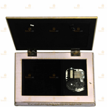 Музыкальная шкатулка с фоторамкой  для украшений «Jewelry Box» (розовая)