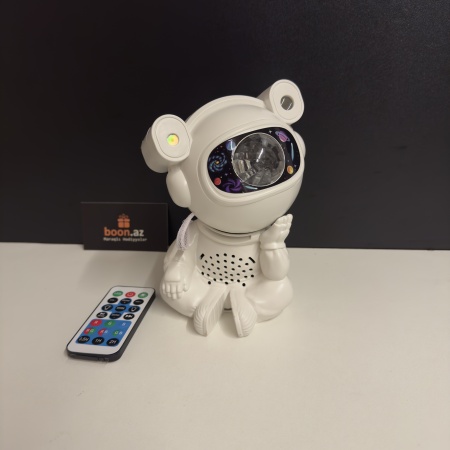 Проектор с колонкой Космонавт 