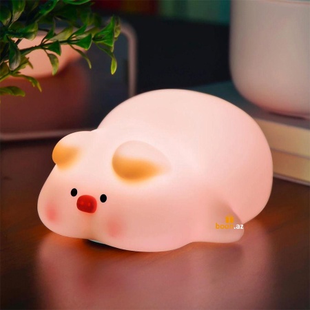 Силиконовый ночник "Свинка" Pig lamp