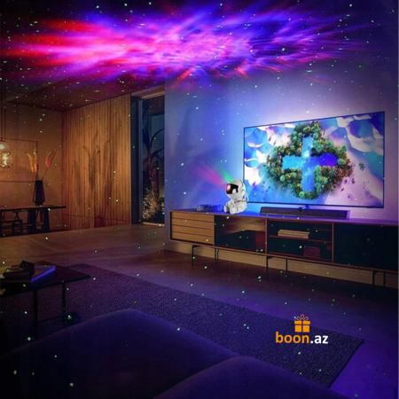 Проектор с колонкой Космонавт 