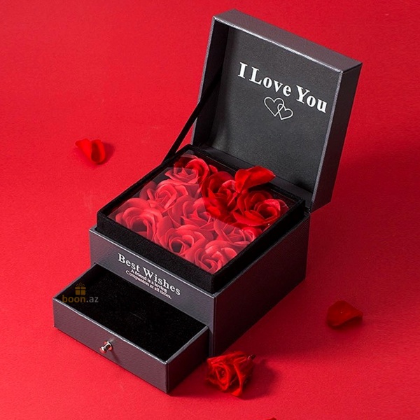 Подарочная шкатулка для украшений "I love you"