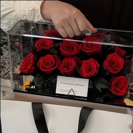 Букет живых роз (долгосвежие)