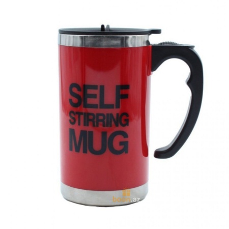 Кружка мешалка "Self Stirring Mug" 500мл (красный)