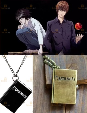 Часы-кулон «Тетрадь Смерти» (на цепочке).  «Death Note»