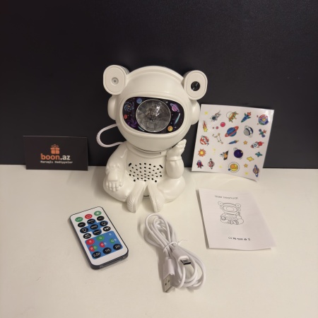 Проектор с колонкой Космонавт 