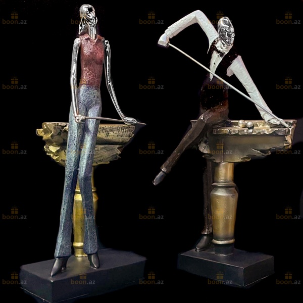 Декоративные статуэтки «Бильярдисты»
