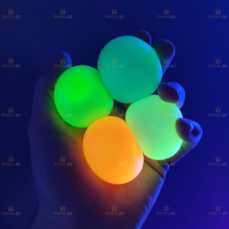 Липкие флуоресцентные шарики «GLOBBLES» (антистресс)