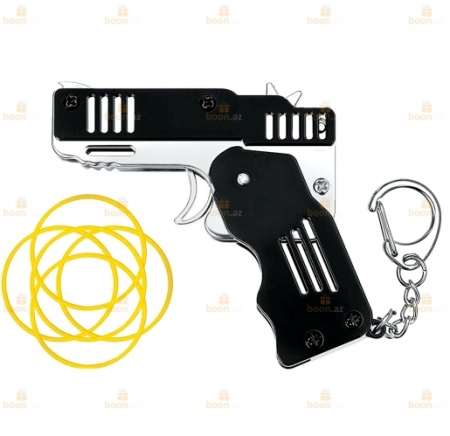 Брелок для ключей «Пистолет складной» (шести зарядный)