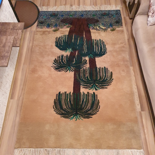 Эксклюзивный ковёр ручной работы Абстрактная пальма (100%шерсть)