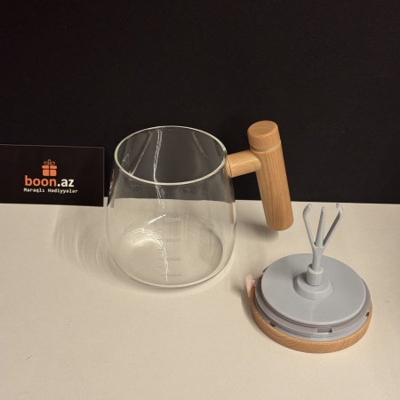 Стеклянная кружка миксер 400 мл