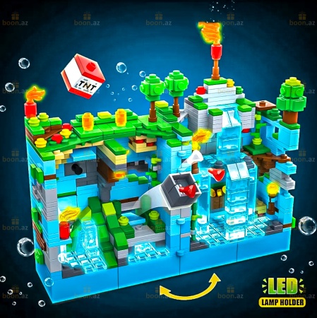 Конструктор Lego Майнкрафт «Нападение на синею крепость» Minecraft (Renzaima) NO.698