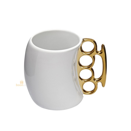 Кружка «Кастет» white-gold