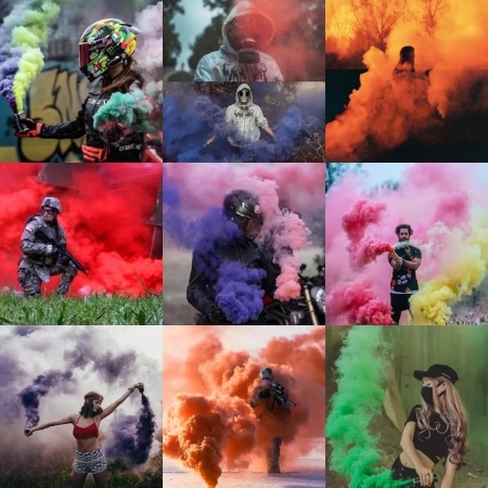 Цветной дым Color smoke