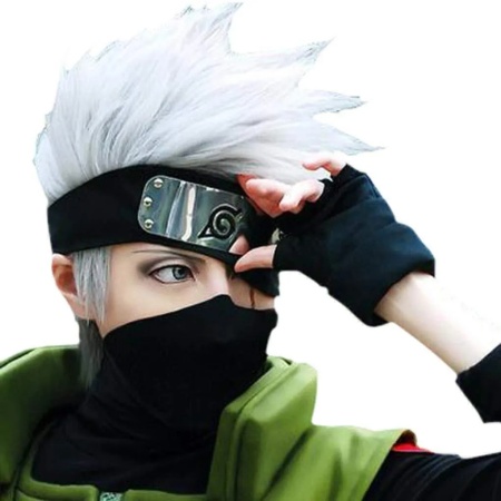 Повязка на голову с символом Хата́ке Кака́ши из аниме Наруто. Naruto Anime Headband