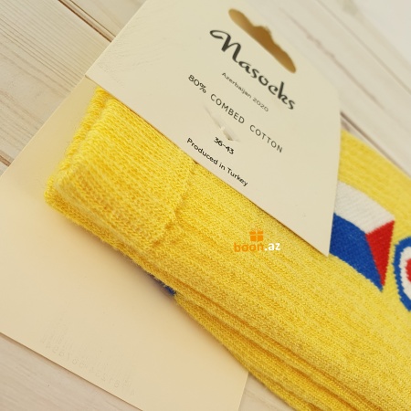 Носки с принтом yellow